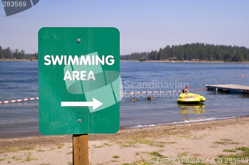 Image of Swimming sign