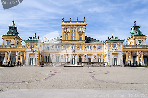 Image of Wilanow Palace, Warsaw, Poland.