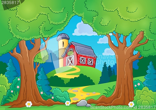 Image of Tree theme with farm 2