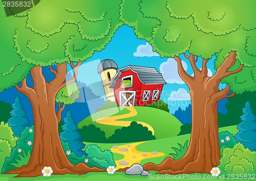 Image of Tree theme with farm 1