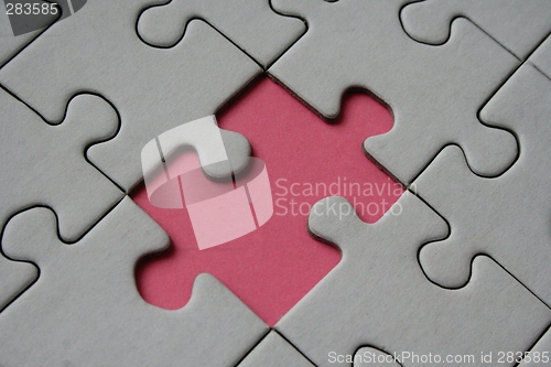 Image of Final pink jigsaw piece