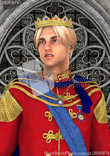 Image of Prince in Fairytale Palace