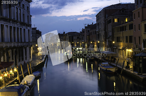 Image of Venice in the night