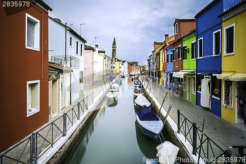 Image of Multicolored houses in Venice