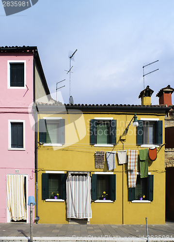 Image of Multicolored houses in Venice