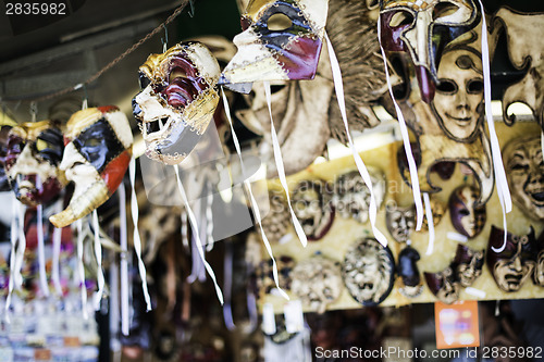 Image of Venetian carnival masks