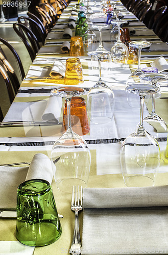 Image of Table in an Italian restaurant