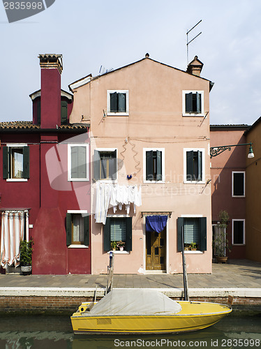 Image of Multicolored houses in Venice