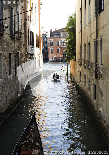 Image of Man on a boat in Venice