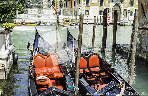 Image of Ancient gondola in Venice