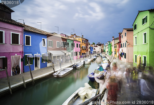 Image of Multicolored houses in Venice