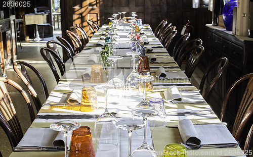 Image of Table in an Italian restaurant