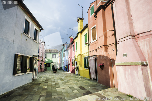 Image of Multicolored houses in Venice