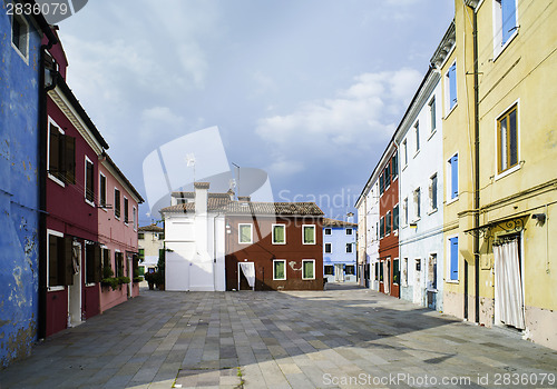 Image of Multicolored houses in Venice