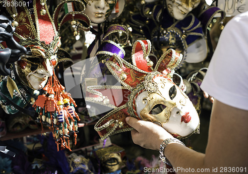 Image of Venetian carnival masks