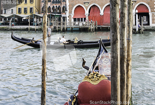 Image of Ancient gondola in Venice