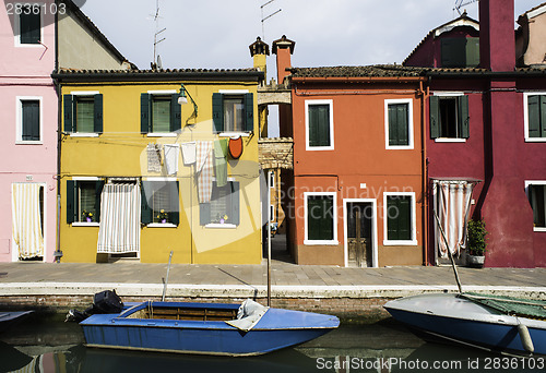 Image of Multicolored houses in Venice