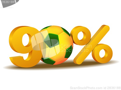 Image of ninety percent discount icon