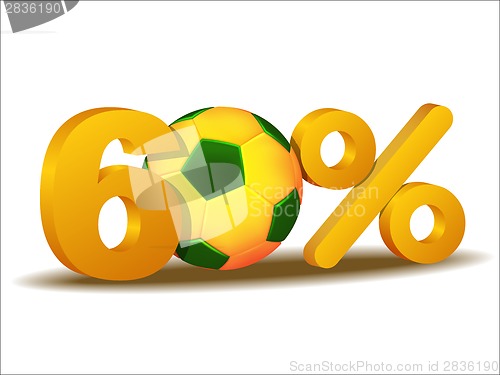 Image of sixty percent discount icon
