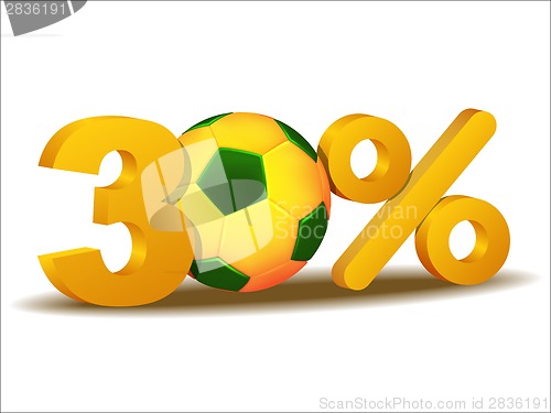 Image of thirty percent discount icon