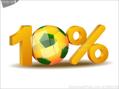 Image of Ten percent discount icon