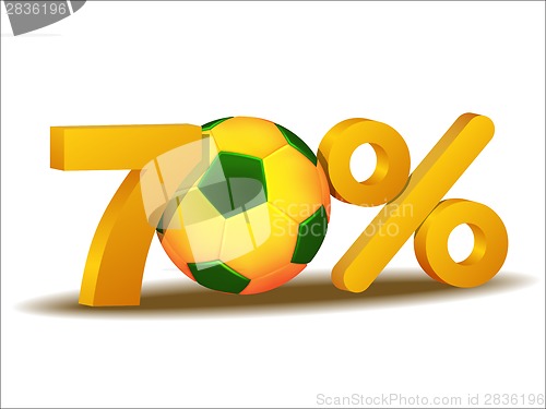 Image of seventy percent discount icon