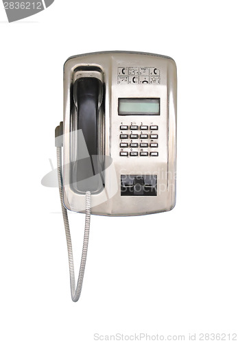 Image of Pay-phone isolated on white