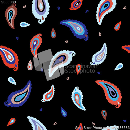 Image of Paisley ornament  seamless background