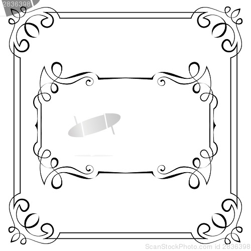 Image of Set of vector frames