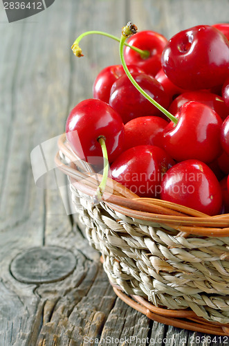 Image of Basket of cherries 
