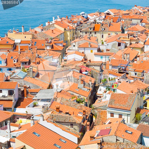 Image of Picturesque old town Piran, Slovenia.