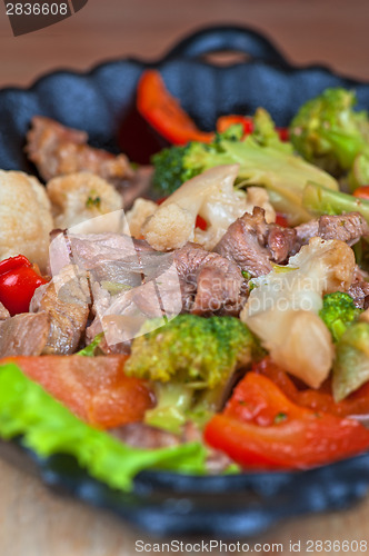 Image of meat with vegetables