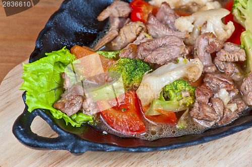 Image of meat with vegetables