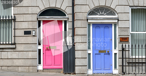 Image of Georgian doors in Dublin