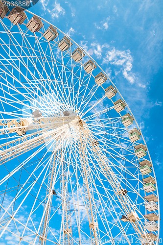 Image of Ferris wheel of fair and amusement park