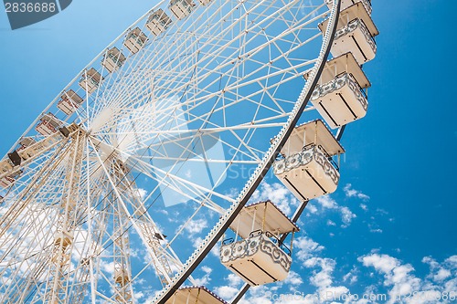 Image of Ferris wheel of fair and amusement park