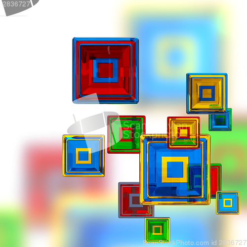 Image of colorful cubes