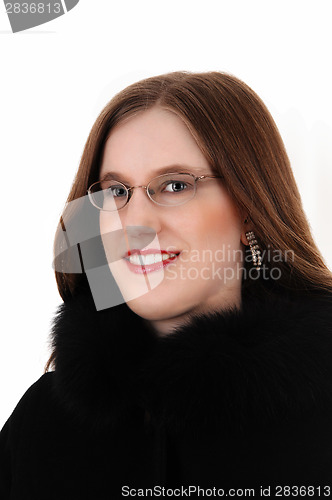 Image of Pretty face with glasses.