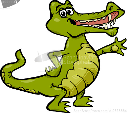 Image of crocodile animal cartoon illustration