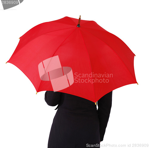 Image of Woman with umbrella