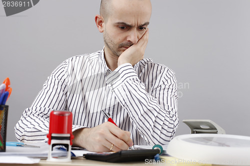 Image of Man at desk