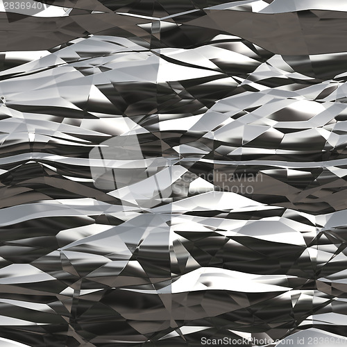 Image of Seamless Wrinkled Tinfoil Texture