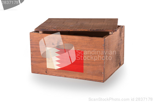 Image of Wooden crate isolated on a white background