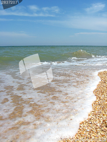 Image of marine landscape with waves