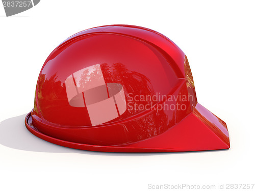 Image of Red safety helmet 