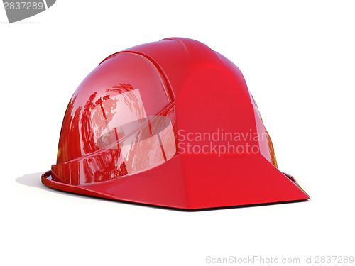 Image of Red safety helmet 