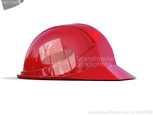 Image of Red safety helmet 