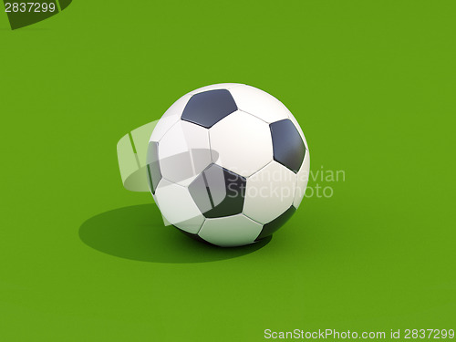Image of Soccer ball on green