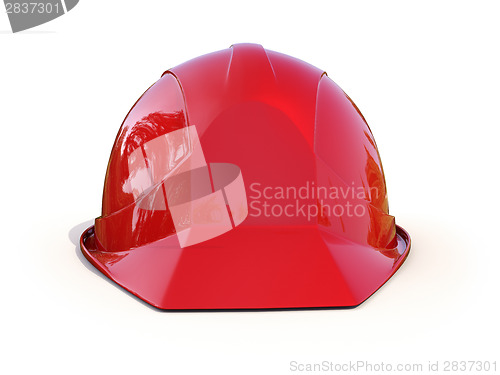 Image of Red safety helmet 