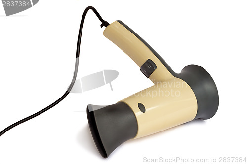 Image of The hair dryer for drying of hair on a white background.